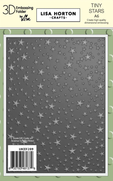 Lisa Horton Crafts: Tiny Stars A6 3D Embossing Folder
