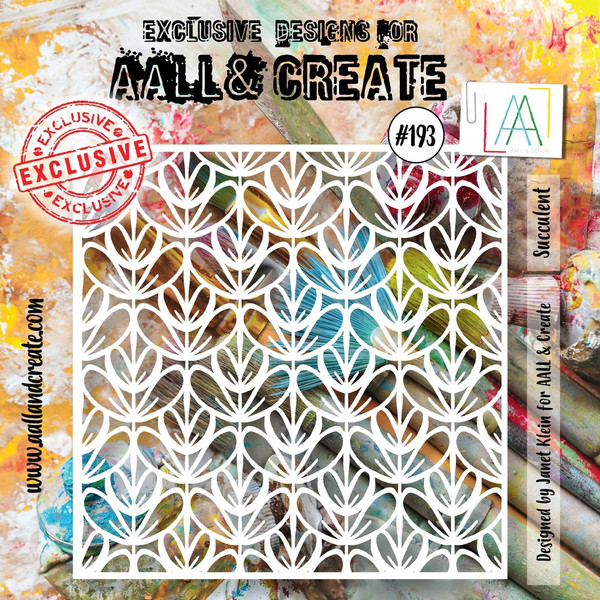 AALL & Create: Stencil, #193- Succulent