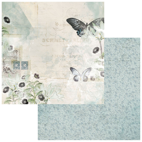49 and Market: Double-Sided Cardstock 12X12, Vintage Artistry Moonlit Garden - Reflections