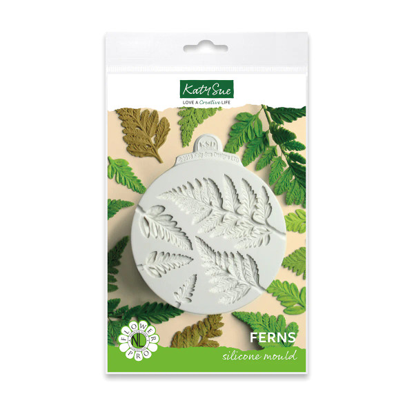 Katy Sue: Flower Pro Mould:  Ferns Silicone