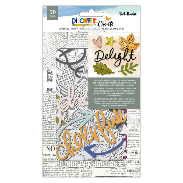 Vicki Boutin Mixed Media: Chipboard Shapes, Discover + Create