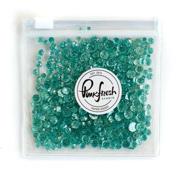 Pinkfresh Studio: Glitter Drops, Aqua