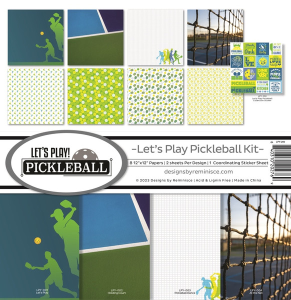 Reminisce: 12x12 Collection Kit, Let's Play Pickleball