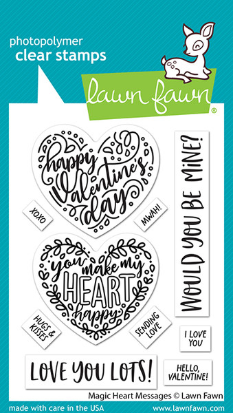 Lawn Fawn: Stamps, Magic Heart Messages