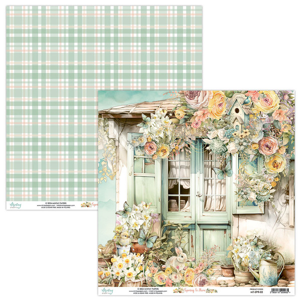 Mintay: 12x12 Patterned Paper, Spring Is Here 03