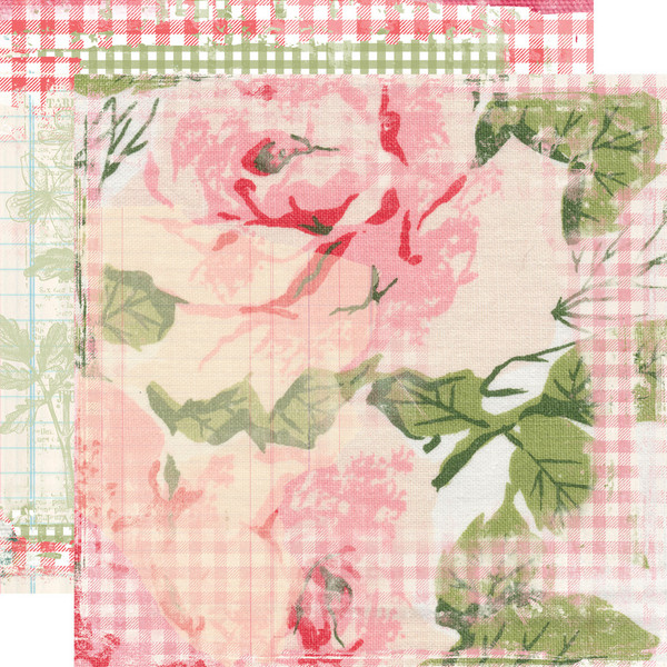 Simple Stories: 12X12 Patterned Paper, Simple Vintage Spring Garden - Bloom Brightly