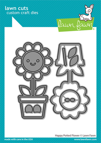 Lawn Fawn: Die Set, Happy Potted Flower