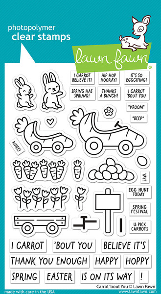 Lawn Fawn: Clear Stamp, Carrot 'bout You