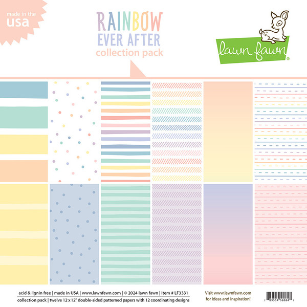 Lawn Fawn: 12X12 Collection Pack, Rainbow Ever After