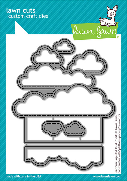 Lawn Fawn: Die Set, Platform Pop-Up Cloud Inserts