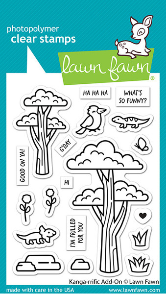 Lawn Fawn: Clear Stamp, Kanga-rrific Add-On