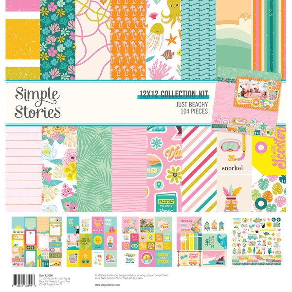 Simple Stories: 12x12 Collection Kit, Just Beachy