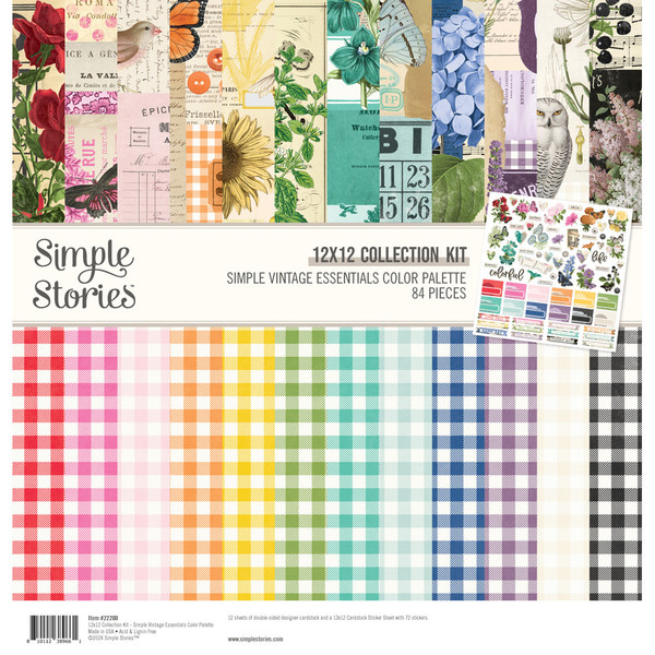 Simple Stories: 12x12 Simple Vintage Essentials Collection Kit, Color Palette