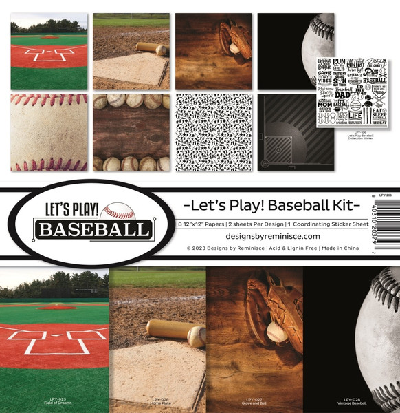 Reminisce: 12x12 Collection Kit, Let's Play Baseball
