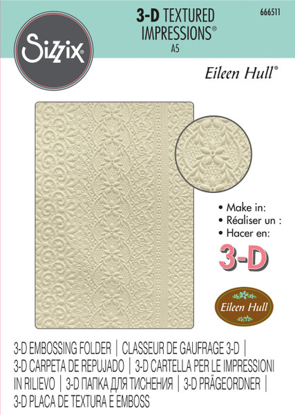 Eileen Hull: 3D Embossing Folder, Lace