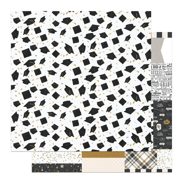 Photo Play: 12x12 Patterned Paper, The Graduate - Grad A2 Cards