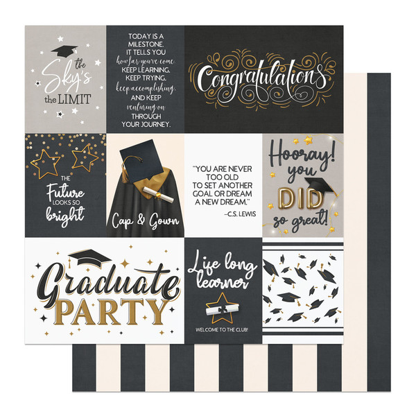 Photo Play: 12x12 Patterned Paper, The Graduate - Graduate Party