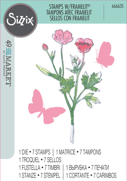 49 & Market: Stamp & Die Set, Painted Pencil Botanicals