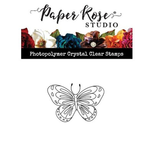Paper Rose: Clear Stamp, Stella Butterfly