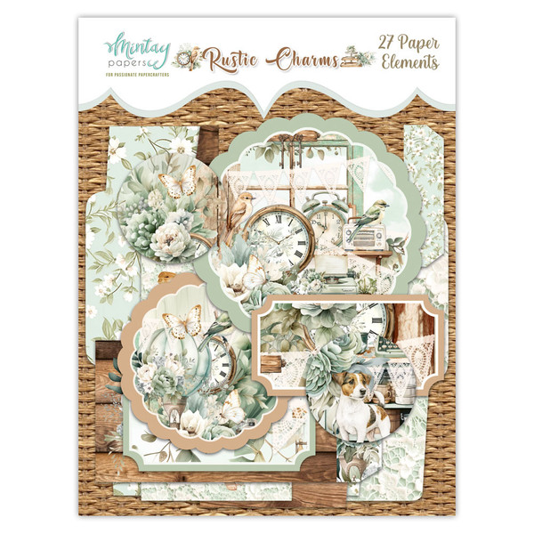 Mintay: Paper Elements, Rustic Charms (27pc)