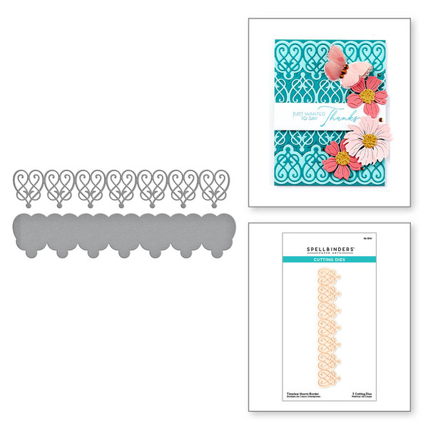 Spellbinders: Die Set, Timeless Hearts Border from the Timeless Collection