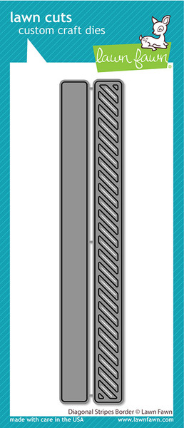 Lawn Fawn: Die Set, Diagonal Stripes Border