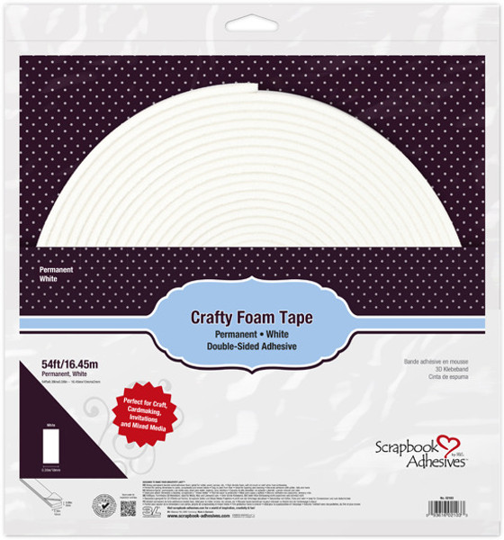 Scrapbook Adhesives: Crafty Foam Tape, White (54ft)