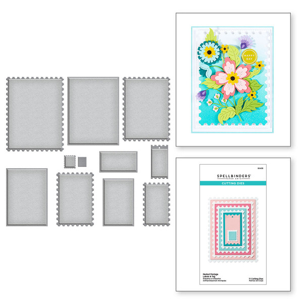 Spellbinders: Die Set, Nested Postage Labels & Tag from the Bayfair Collection