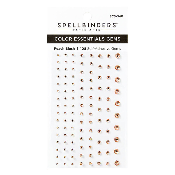 Spellbinders: Color Essentials Self Adhesive Gems,  Peach Blush