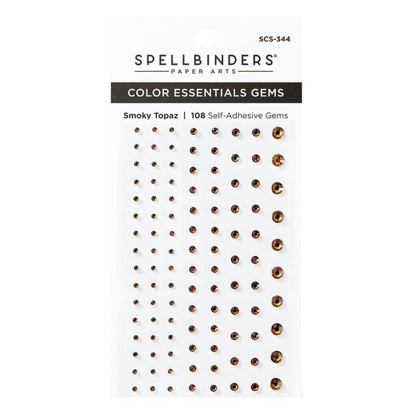 Spellbinders: Color Essentials Self Adhesive Gems, Smoky Topaz