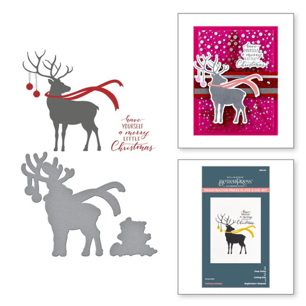 Spellbinders: Press Plate & Die Set, DASHING REINDEER