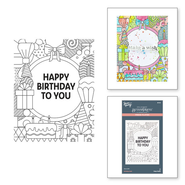 Spellbinders: Press Plate, Birthday Bash by Simon Hurley