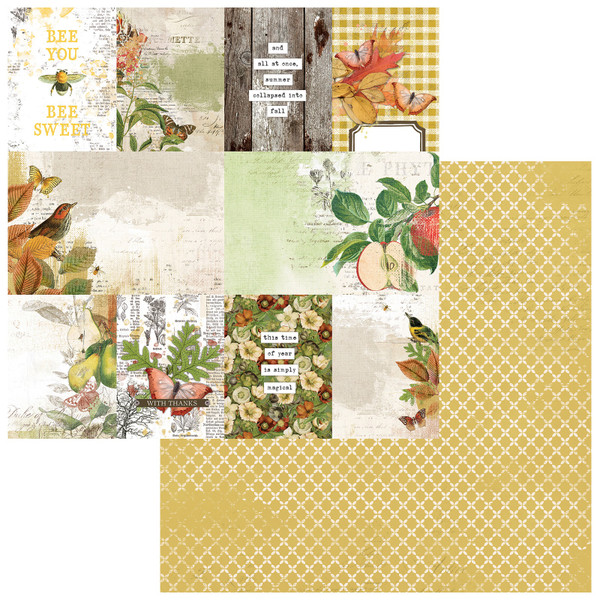 49 & Market: 12 x 12 Patterned Paper, Vintage Orchard - Journal Cards