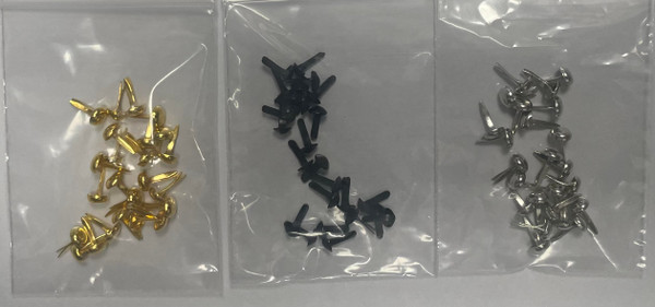 The Paper and Ink Boutique: Micro Brads 3/16" Metal  24pk - Asst Colours