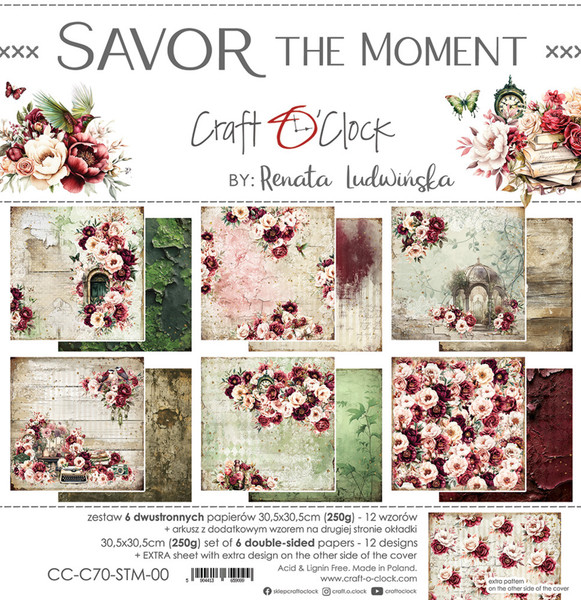 Craft O'Clock:  12X12 Paper Pad, Savor the Moment