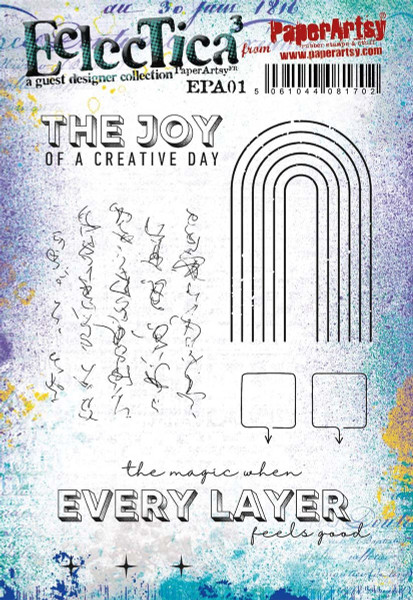 E³ PaperArtsy 01 (A5 set, trimmed, on EZ)