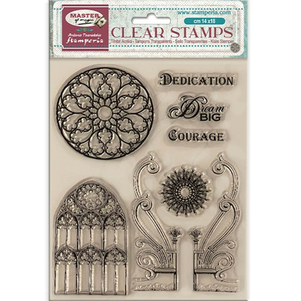 Stamperia: Clear Stamp, Master Of Magic - Gothic Elements