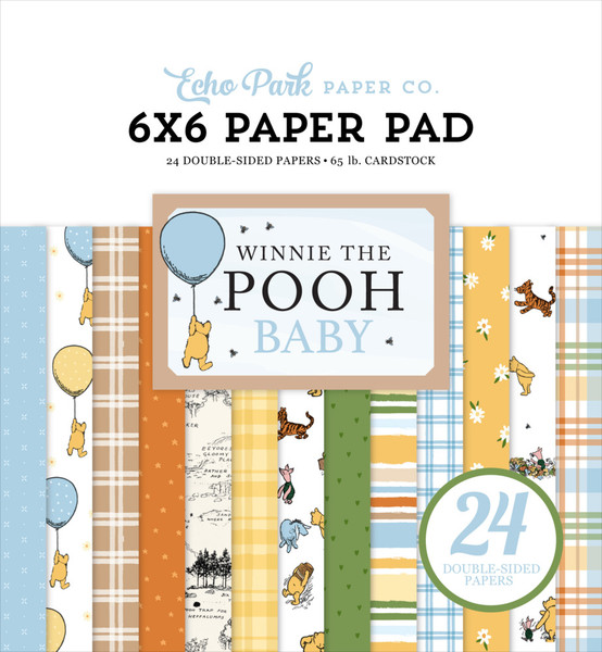 Echo Park: 6x6 Paper Pad, Winnie the Pooh Baby
