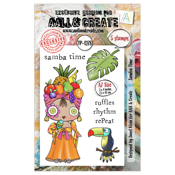 AALL and Create: A7 Stamp Set #1278 - Samba Time