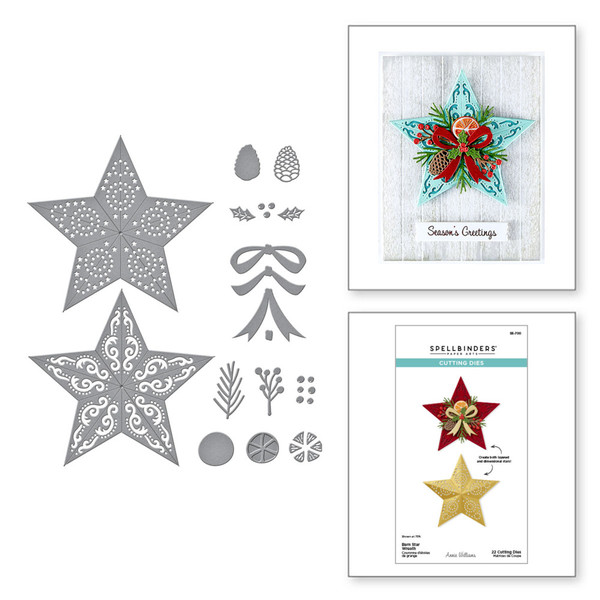 Spellbinders: Die Set, Barn Star Wreath
