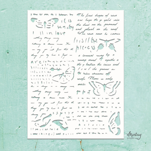 Mintay Papers: Mintay Kreativa Stencil, Mixed 6