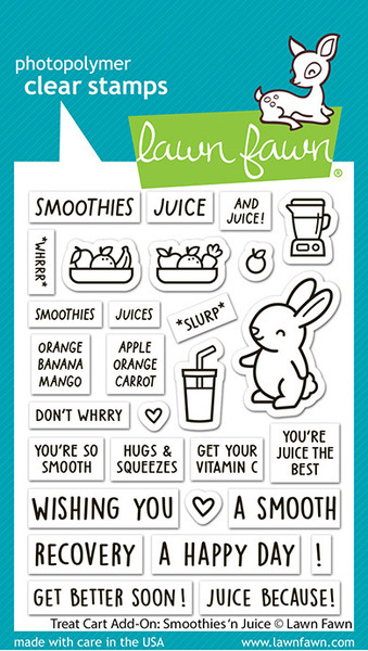 Lawn Fawn: Treat Cart Add-On, Smoothies 'n Juice Stamp & Stencil Bundle