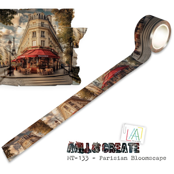 Aall & Create: Layer-It-Up Washi Tape, Parisian Bloomscape #133