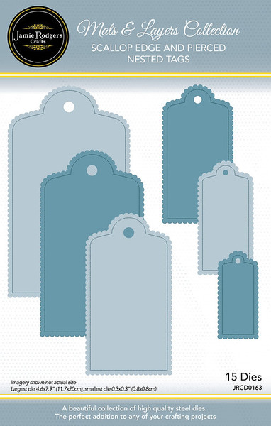 Jamie Rodgers Crafts: Scallop Edge & Pierced Nested Tags - Mats & Layers