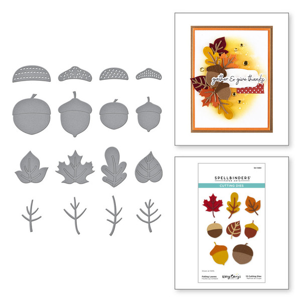 Spellbinders: Die Set, Autumn Archives - Falling Leaves