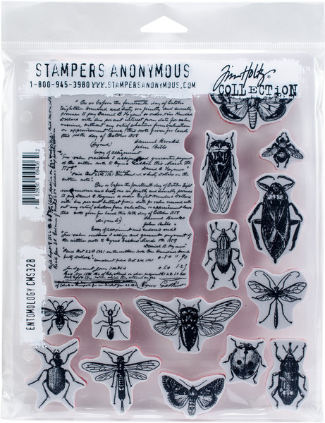 Tim Holtz: Rubber Stamp Set, Entomology