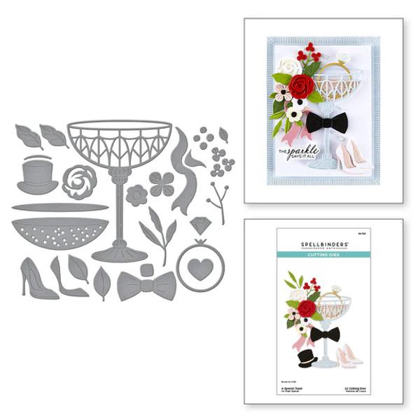 Spellbinders: A Special Toast Etched Dies from the Happier Hour Collection