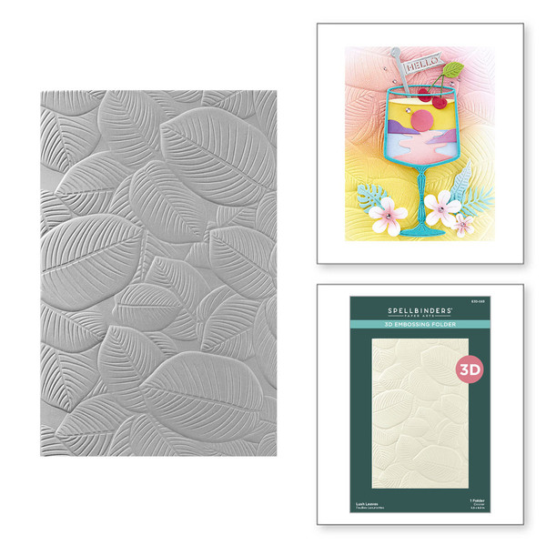 Spellbinders: 3D Embossing Folder, Lush Leaves