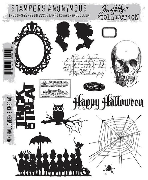 Tim Holtz: Stamp Set, Mini Halloween #3 Tim Holtz: Stamp Set, Mini Halloween #3