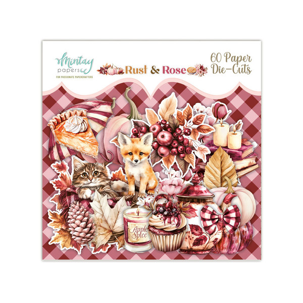 Mintay: Paper Die Cuts, Rust & Rose (60pc)